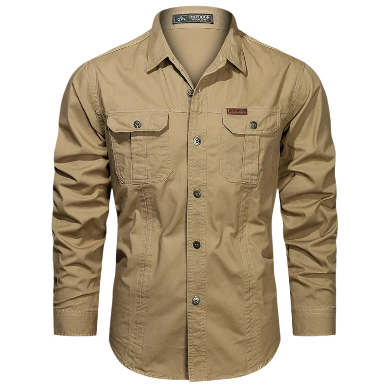 Reed Long Sleeve Button-Down Utility Shirt