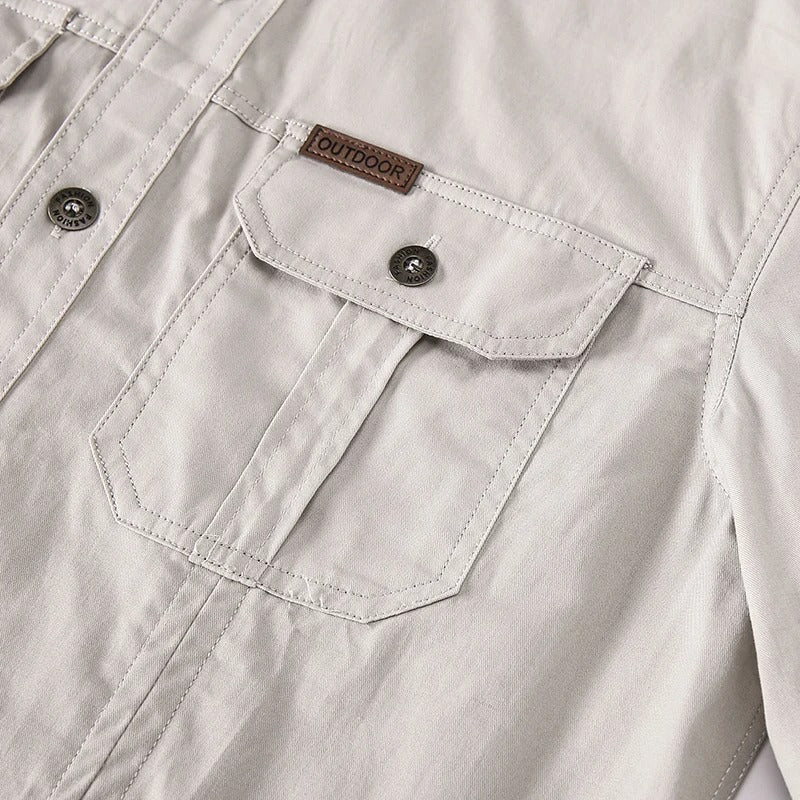 Reed Long Sleeve Button-Down Utility Shirt