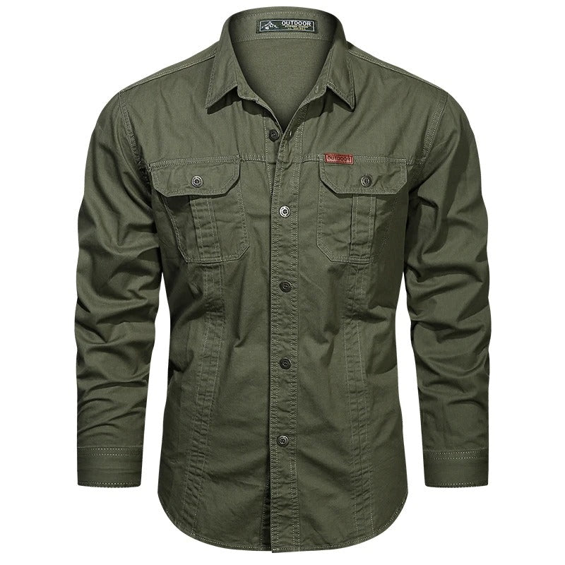 Reed Long Sleeve Button-Down Utility Shirt