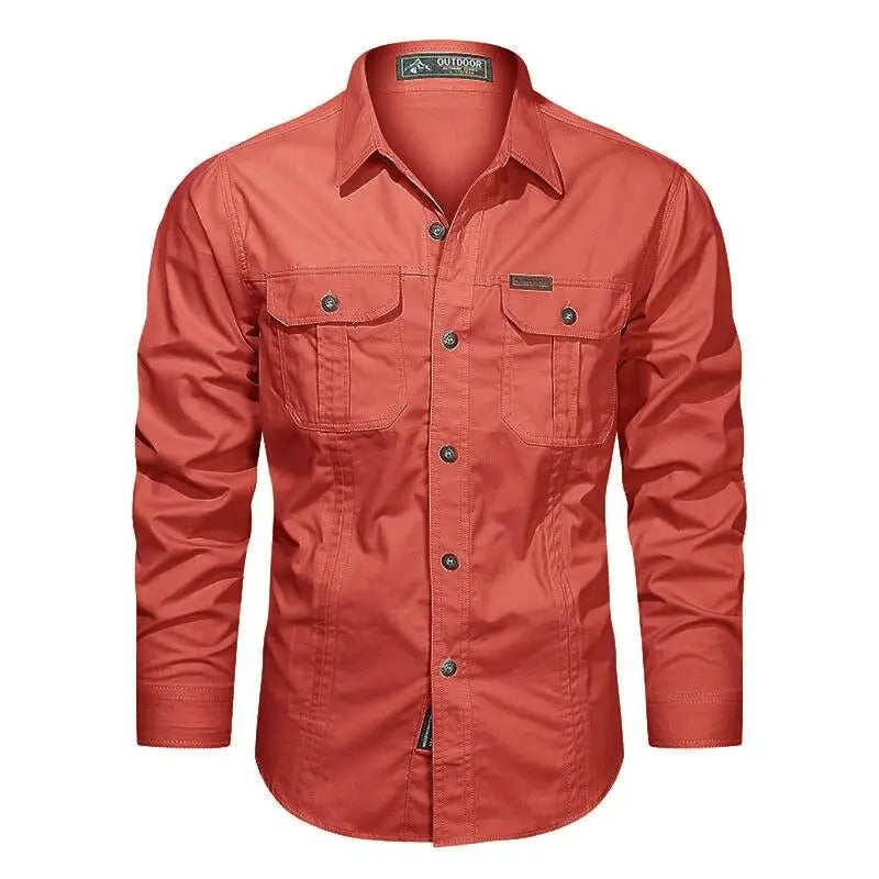 Reed Long Sleeve Button-Down Utility Shirt