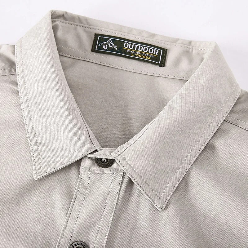 Reed Long Sleeve Button-Down Utility Shirt