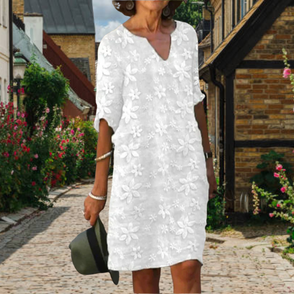 Floral Wrap Dress for Women - Relaxed Fit Casual Summer Dress