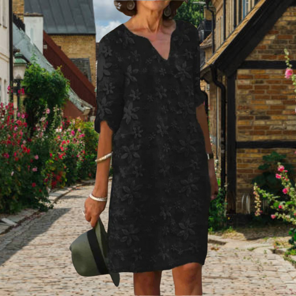 Floral Wrap Dress for Women - Relaxed Fit Casual Summer Dress