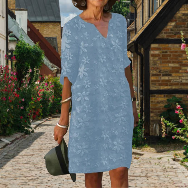 Floral Wrap Dress for Women - Relaxed Fit Casual Summer Dress