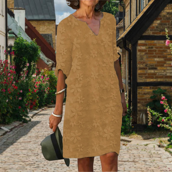 Floral Wrap Dress for Women - Relaxed Fit Casual Summer Dress