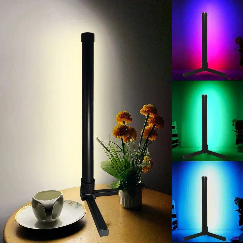 Sleek RGB Corner Lamp With Remote Control