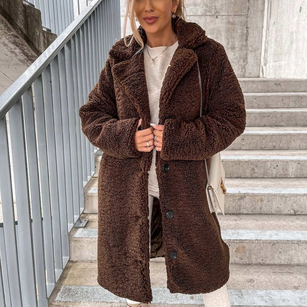 Sloane Oversized Teddy Long Coat