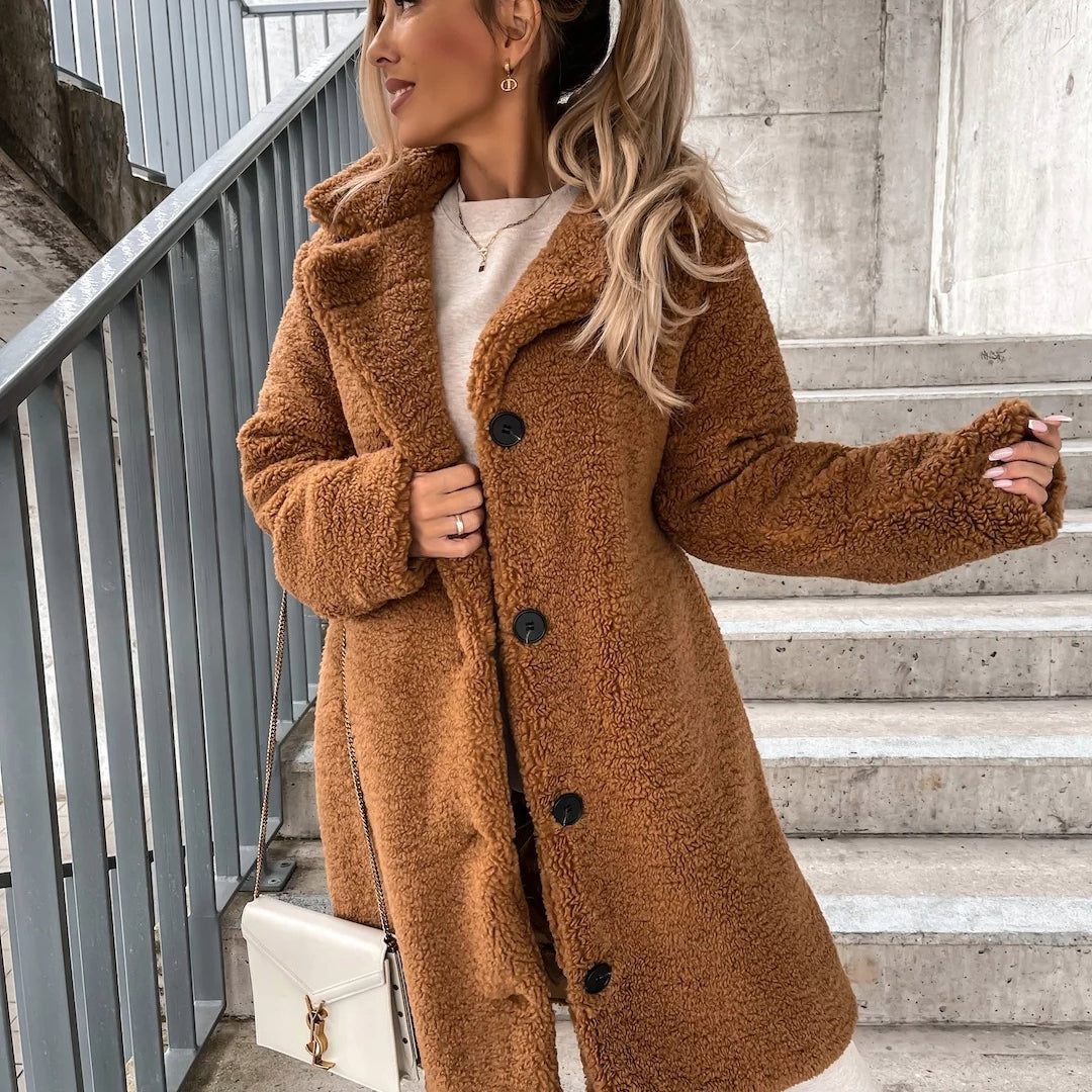 Sloane Oversized Teddy Long Coat