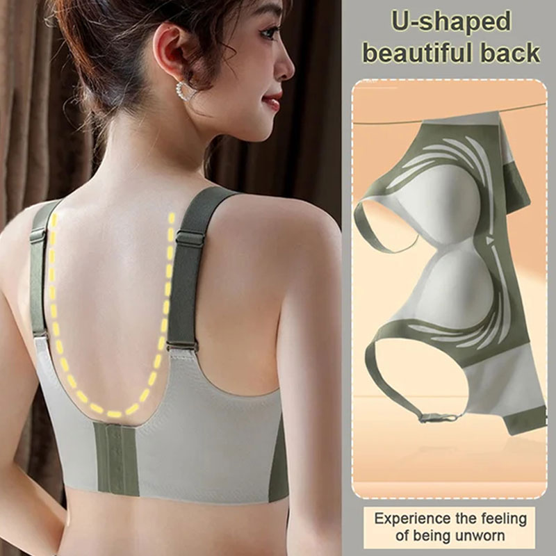 Lifting Wireless Push-Up Bra with Anti-Sagging Support