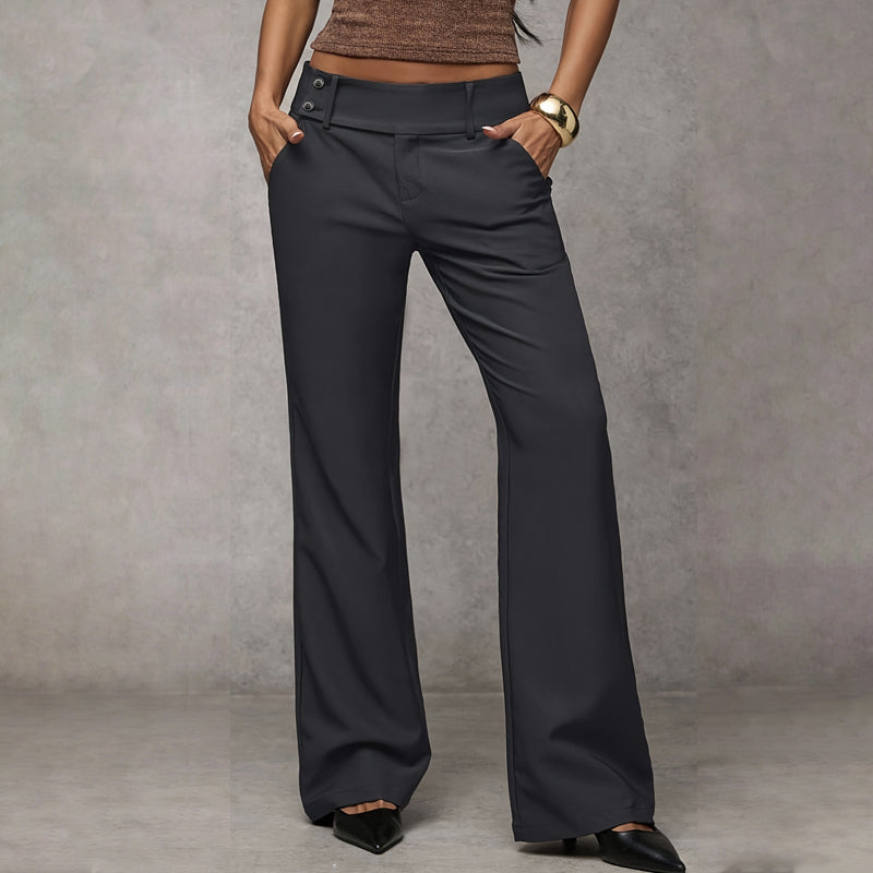 Elowra Tailored Flared Suit Trousers