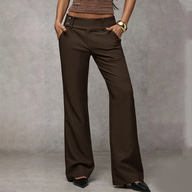 Elowra Tailored Flared Suit Trousers