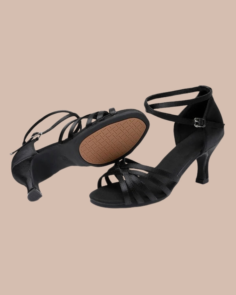 Women's Latin Dance Shoes with 5cm Heel and Satin Upper