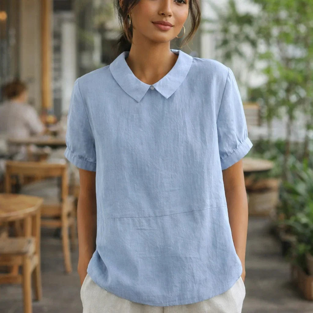 Cotton Shirt for Women - Elegant Button-Up Blouse for Any Occasion