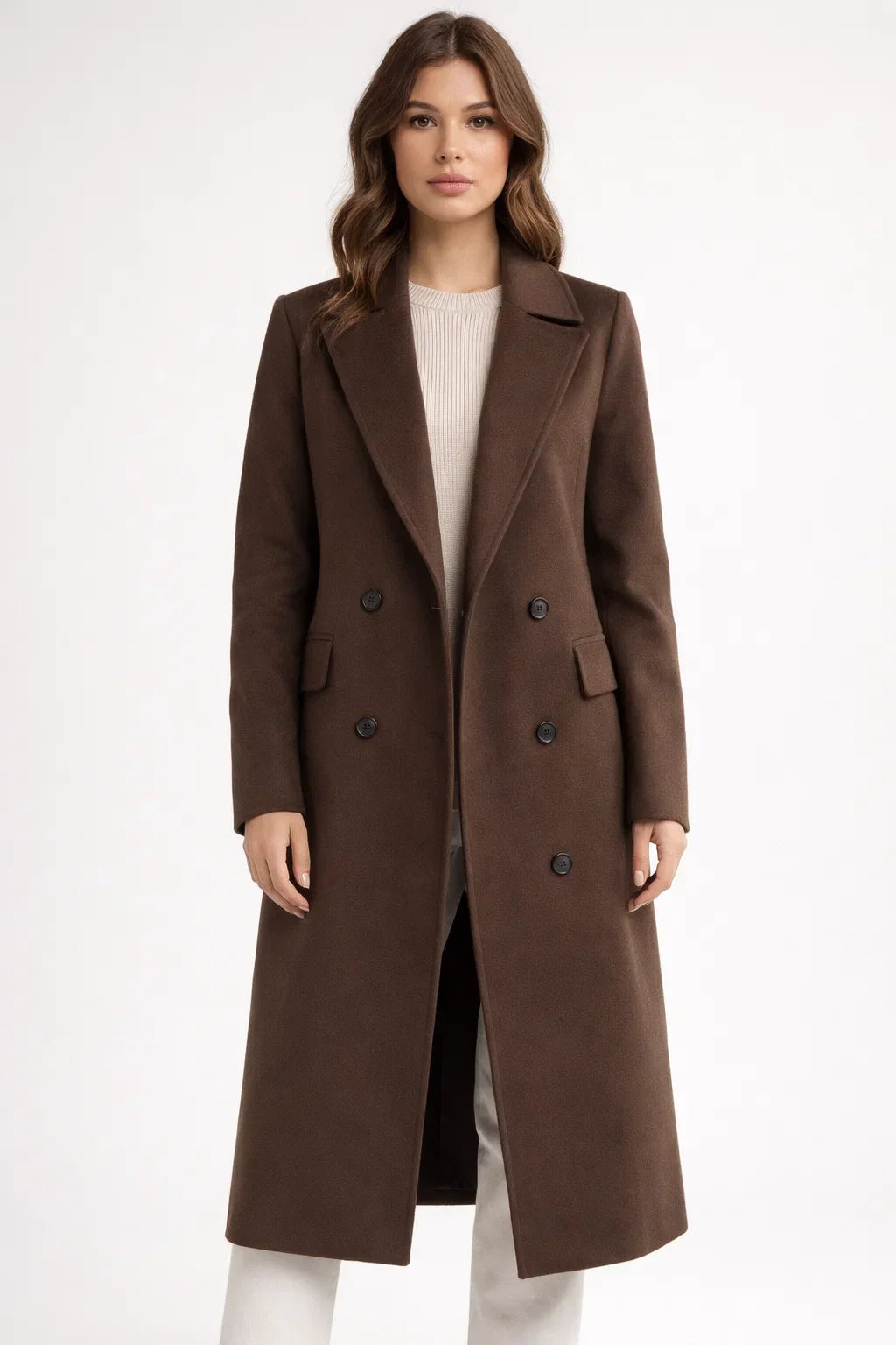 Elegant Long Trench Coat for Women