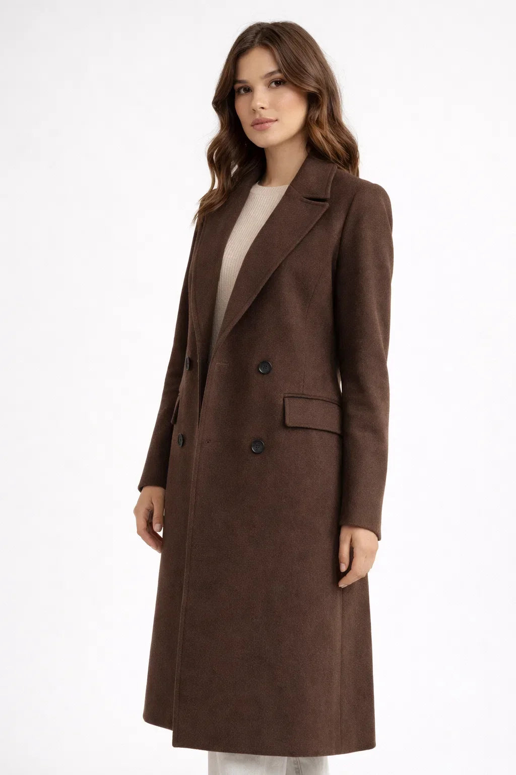 Slim Silhouette Long Trench Coat