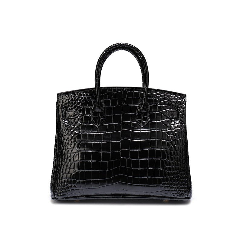 Leather Structured Shoulder Handbag