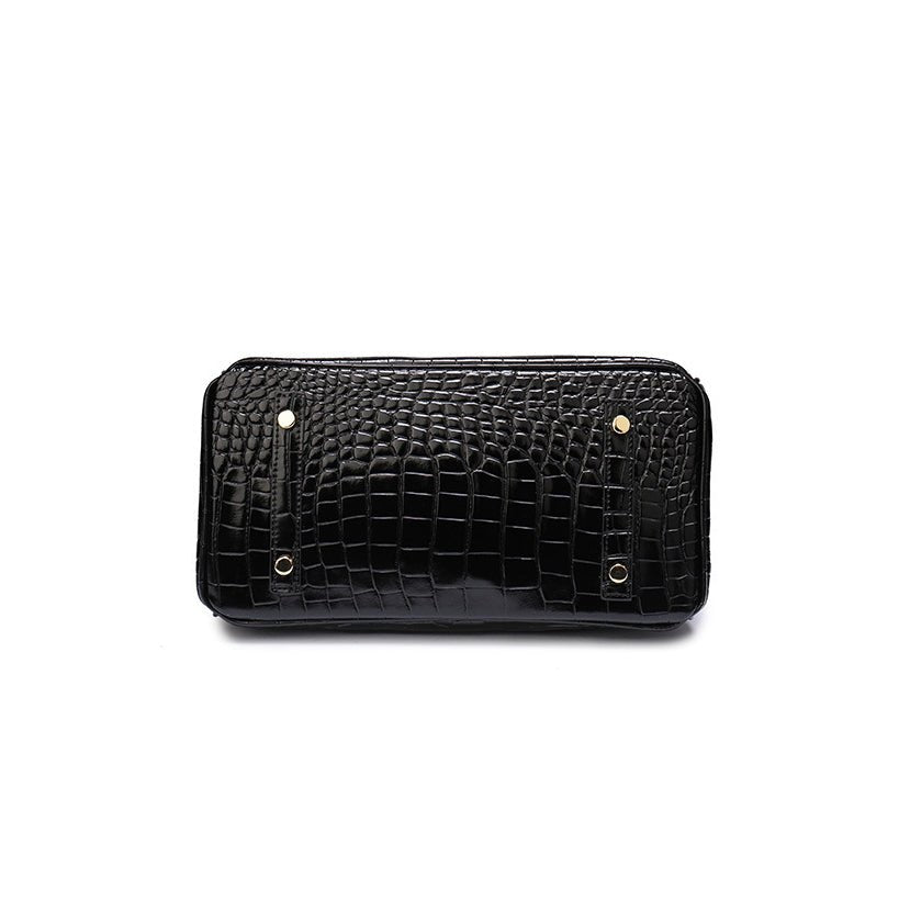 Leather Structured Shoulder Handbag