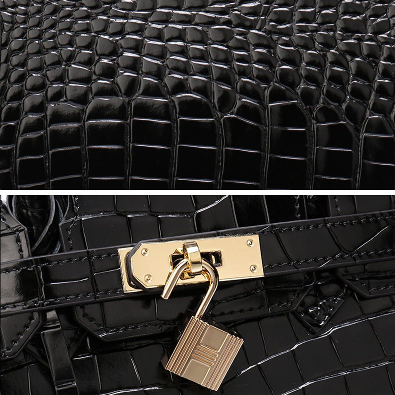 Leather Structured Shoulder Handbag
