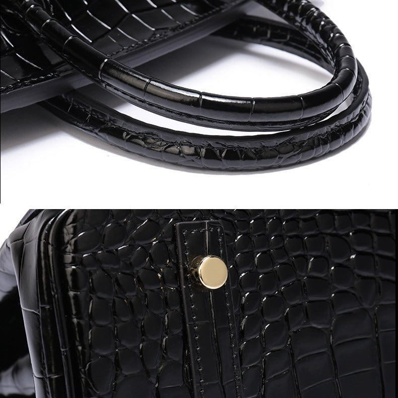 Leather Structured Shoulder Handbag