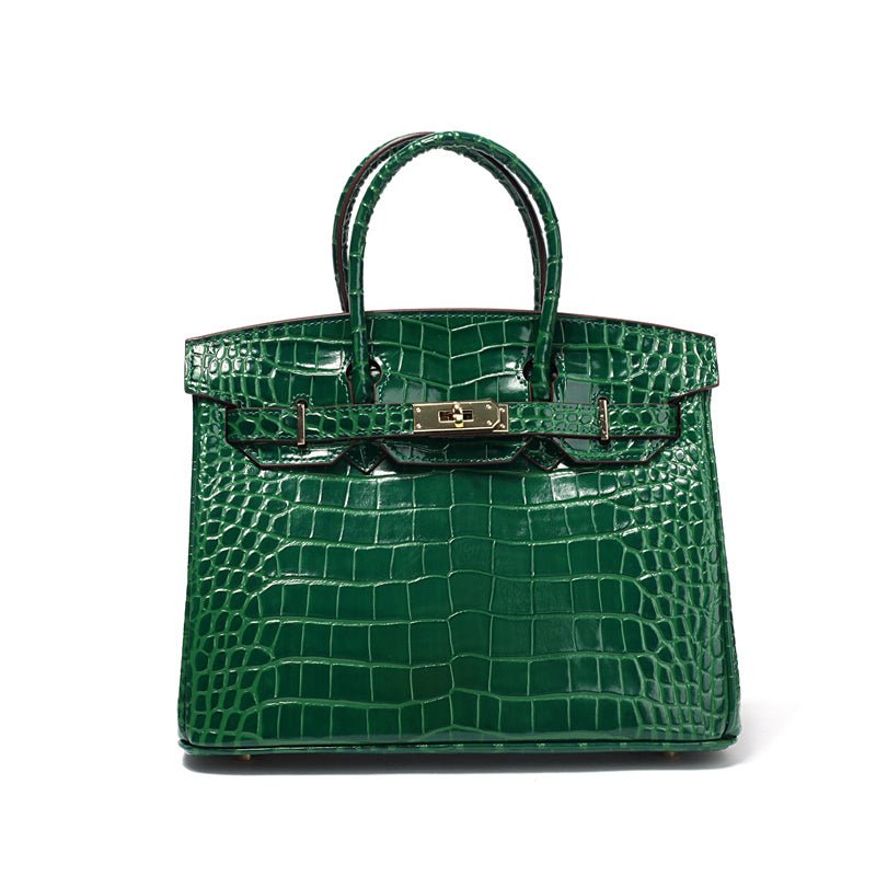 Leather Structured Shoulder Handbag