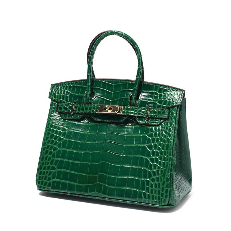 Leather Structured Shoulder Handbag
