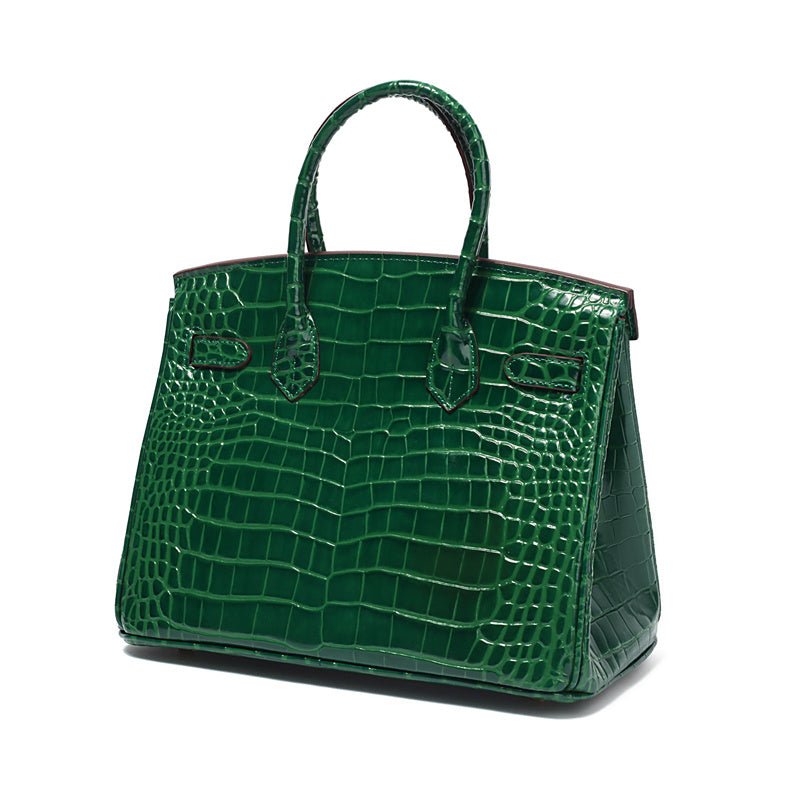 Leather Structured Shoulder Handbag