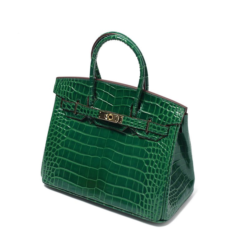 Leather Structured Shoulder Handbag