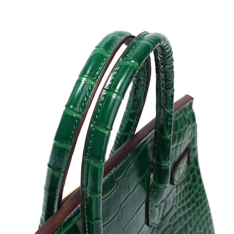 Leather Structured Shoulder Handbag