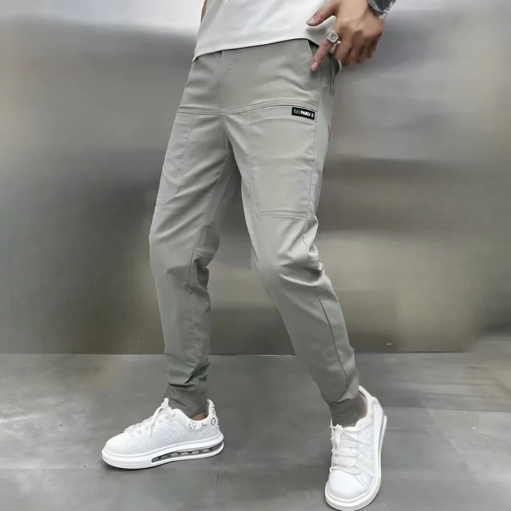 Stretch Cargo Trousers With Flexible Comfort Fit