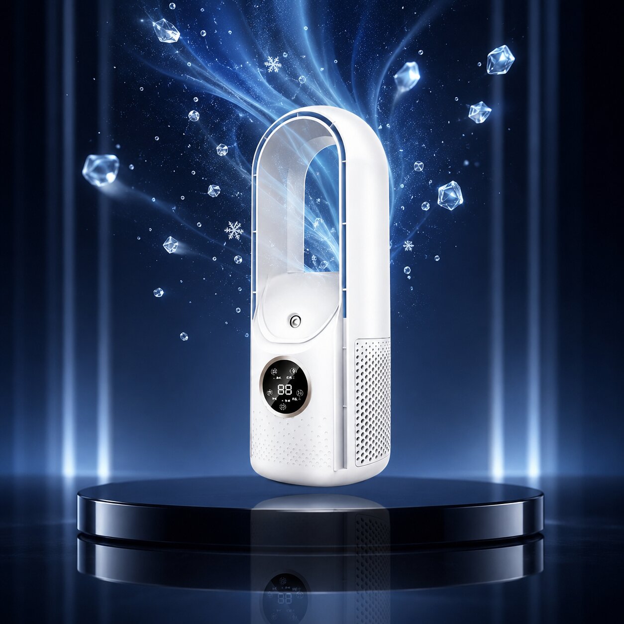 Bladeless Tower Fan with 6 Modes for Home and Office