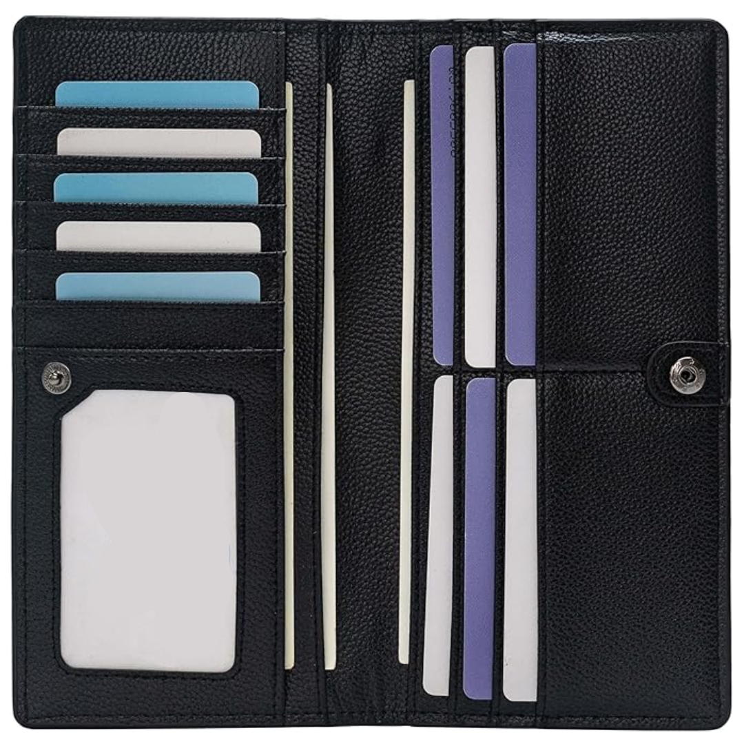 Ultra-Slim RFID Blocking Leather Card Wallet