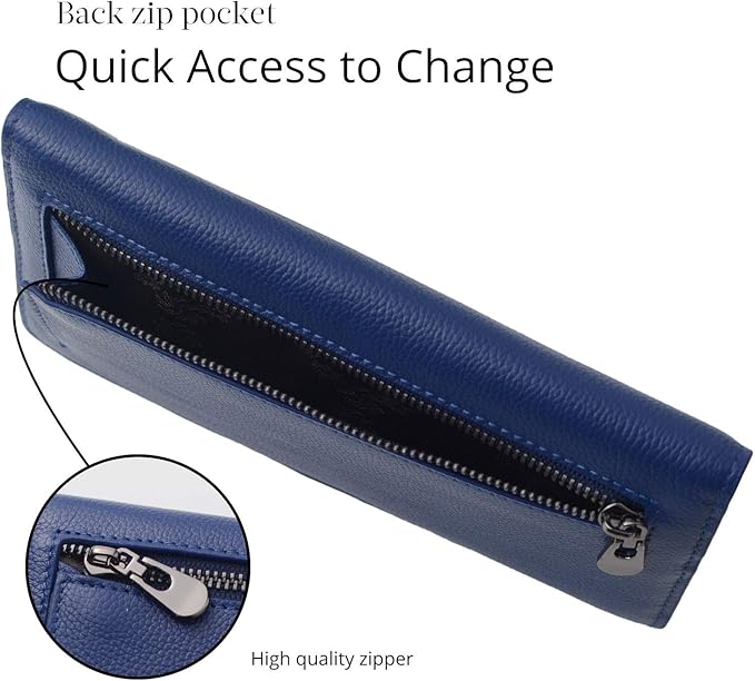 Ultra-Slim RFID Blocking Leather Card Wallet