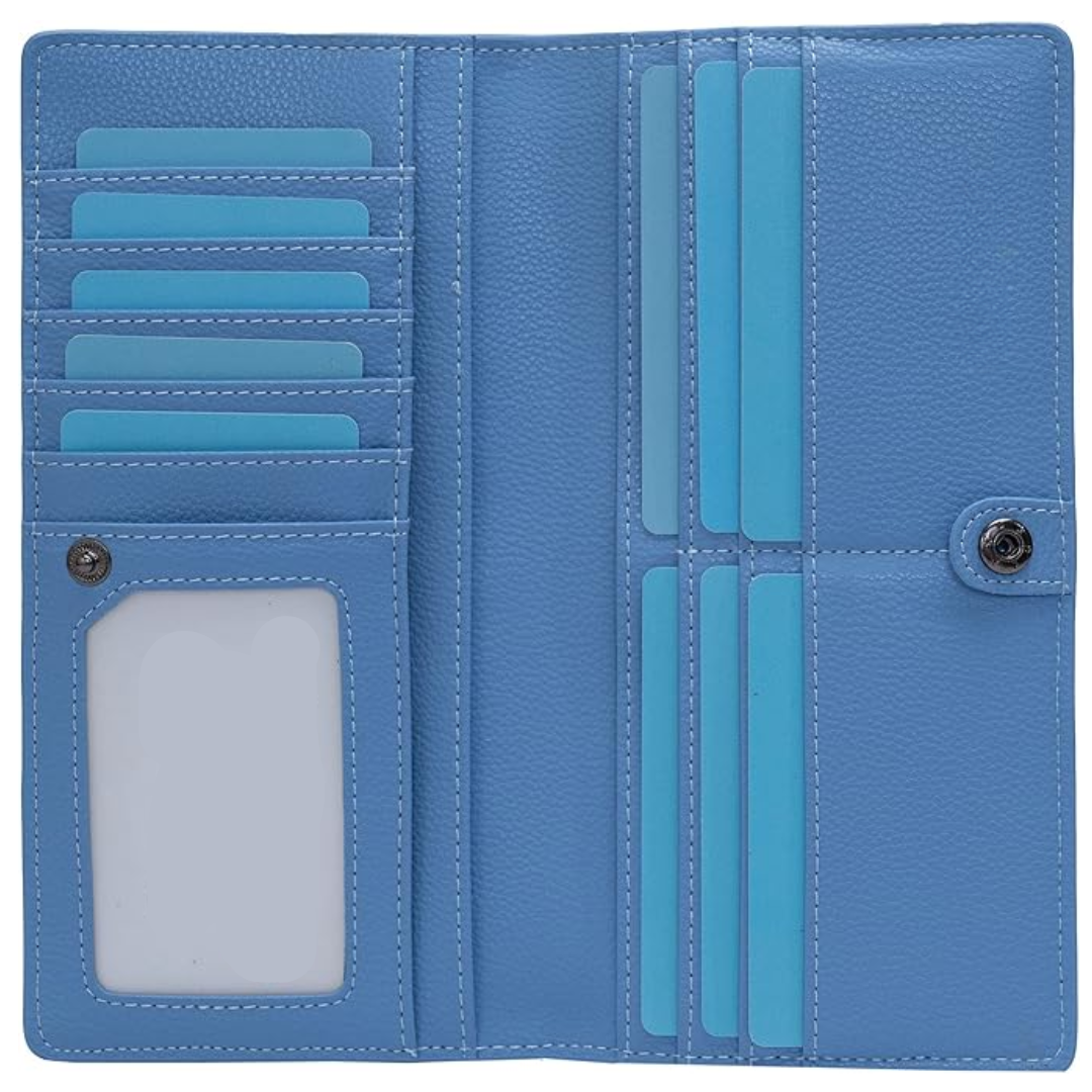 Ultra-Slim RFID Blocking Leather Card Wallet