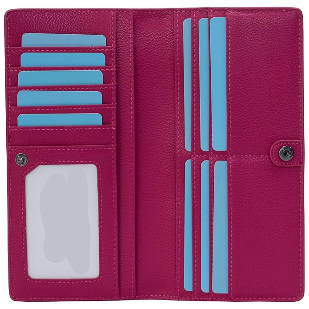 Ultra-Slim RFID Blocking Leather Card Wallet