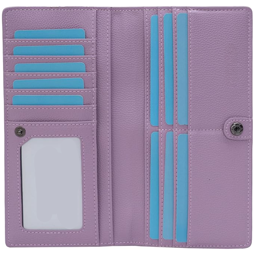 Ultra-Slim RFID Blocking Leather Card Wallet