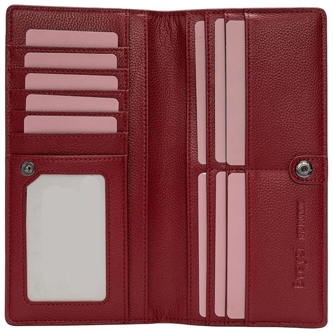 Ultra-Slim RFID Blocking Leather Card Wallet
