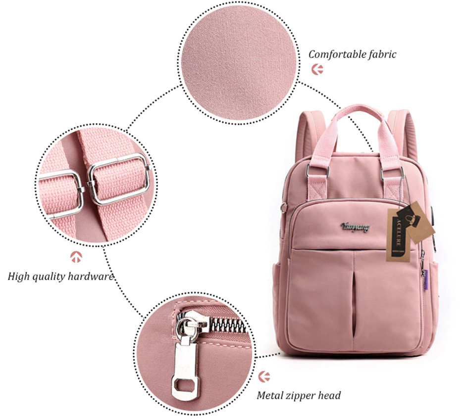 Water-Resistant Anti-Theft Backpack