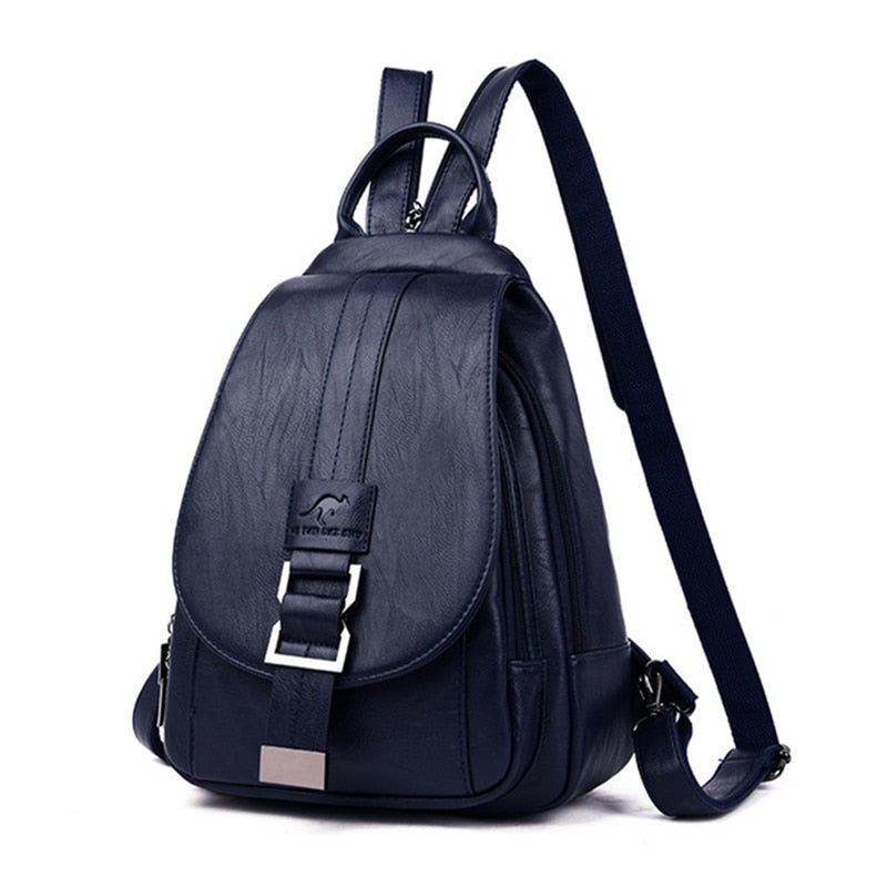 Water Resistant Premium Leather Backpack