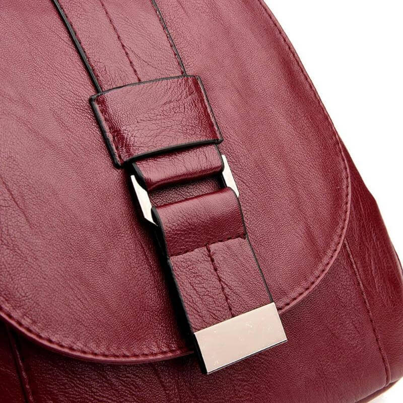 Water Resistant Premium Leather Backpack