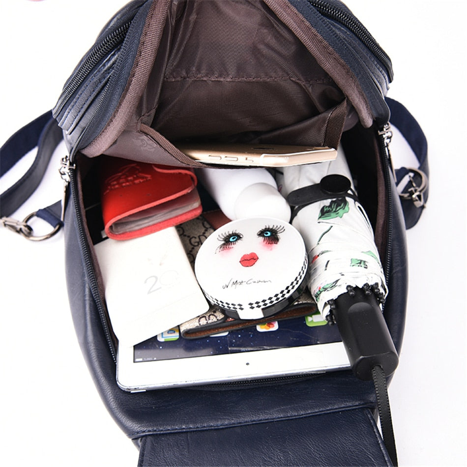 Water Resistant Premium Leather Backpack