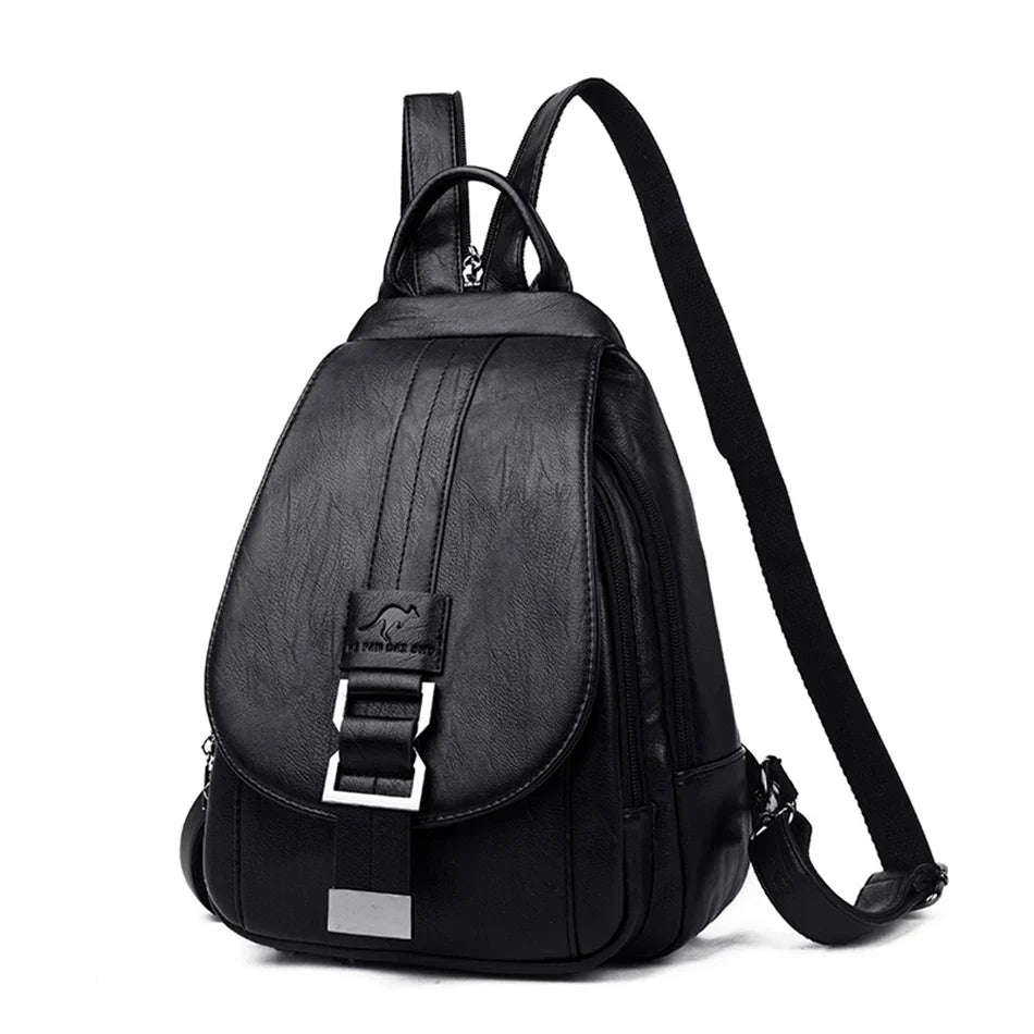 Water Resistant Premium Leather Backpack