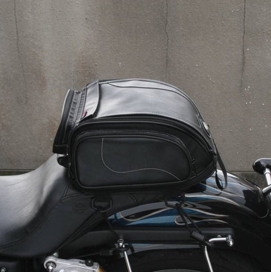 Expandable Water-Resistant Motorcycle Tail Bag