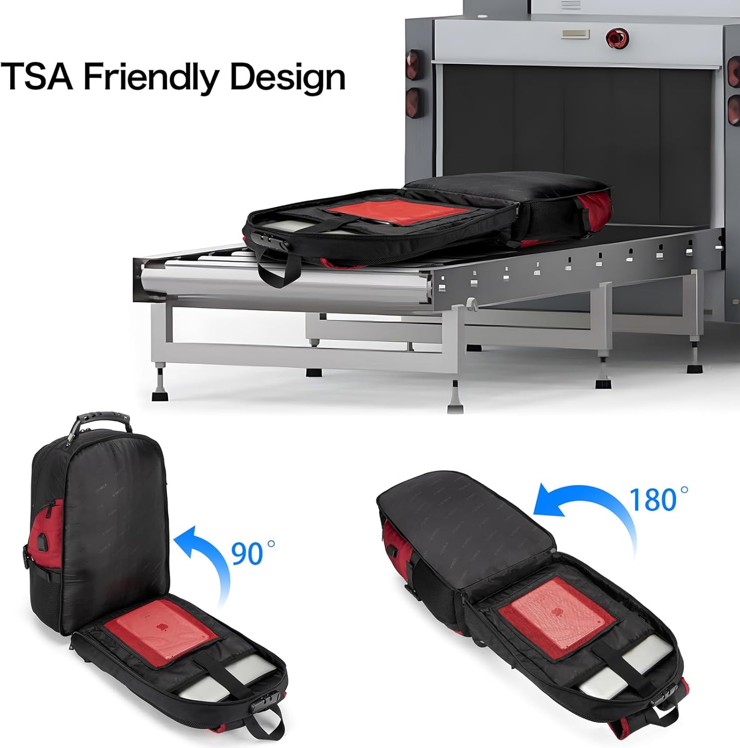 Anti-Theft USB Charging Laptop Backpack