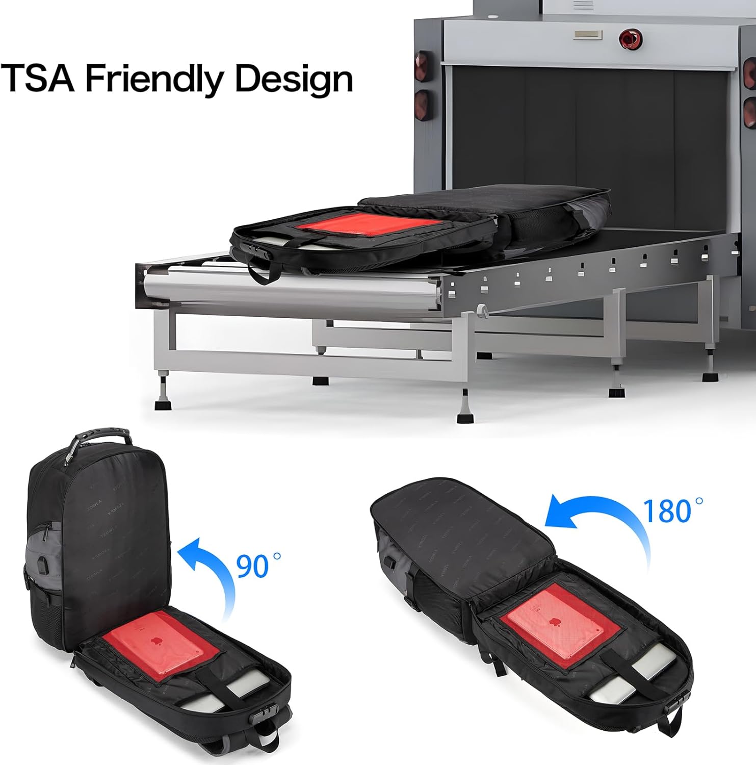 Anti-Theft USB Charging Laptop Backpack