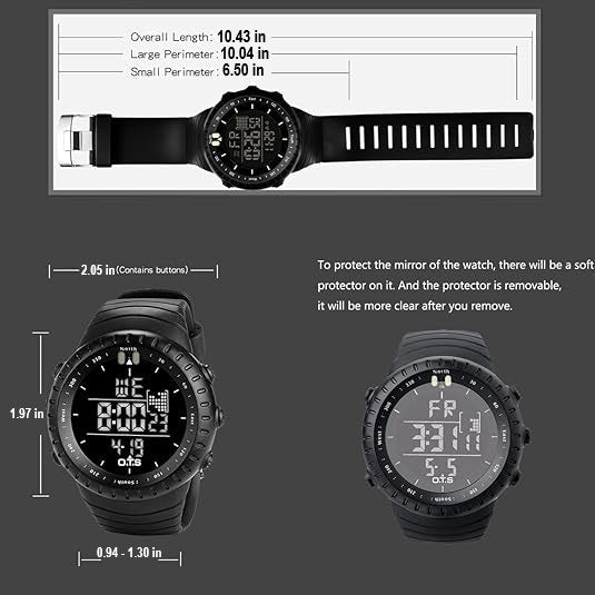 Waterproof Digital Tactical Sports Watch