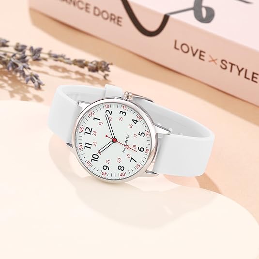 Silicone Band Waterproof Nurse Watch