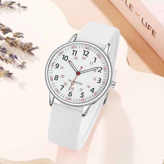 Silicone Band Waterproof Nurse Watch