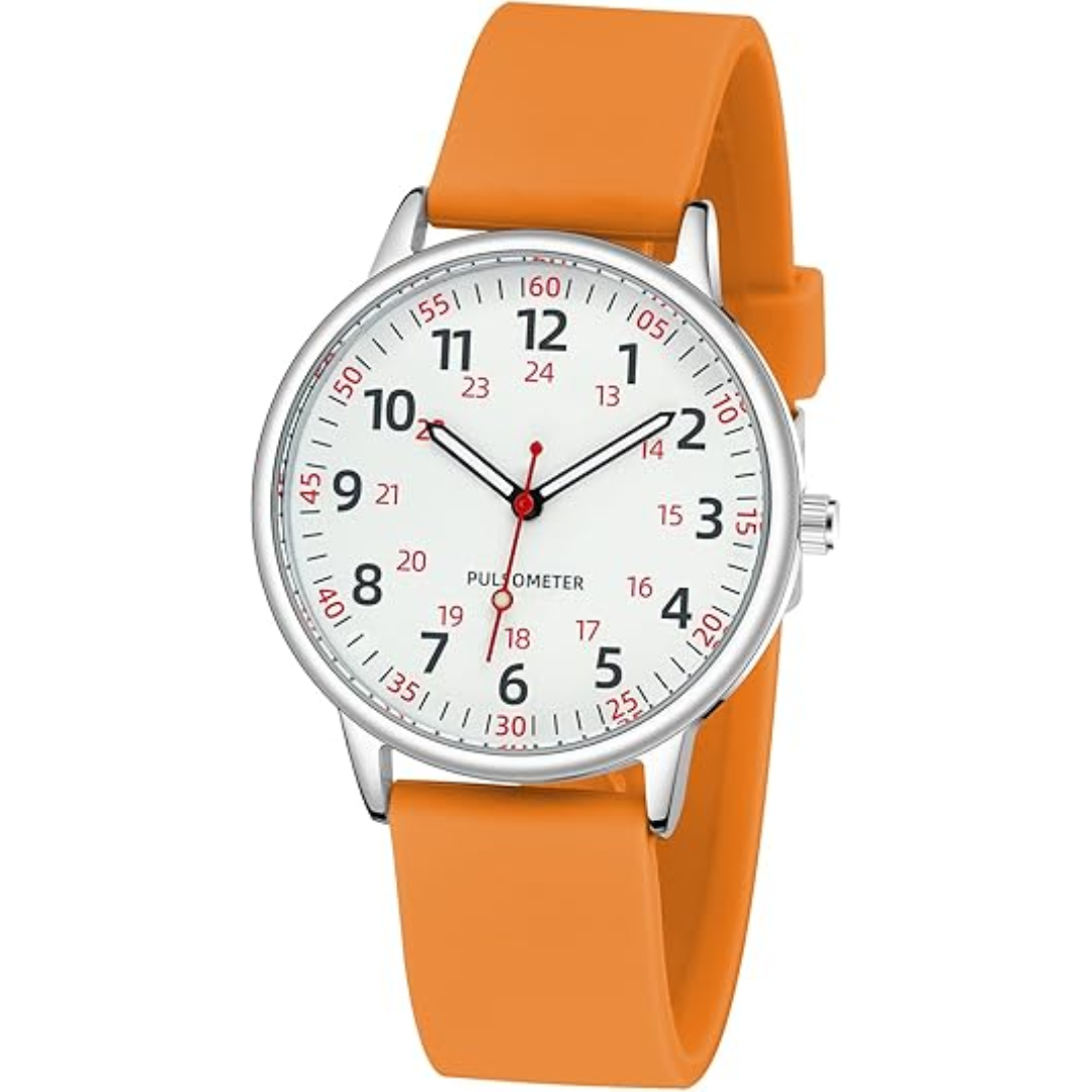 Silicone Band Waterproof Nurse Watch