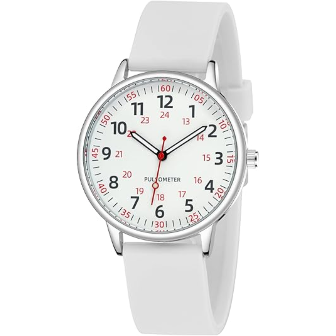 Silicone Band Waterproof Nurse Watch