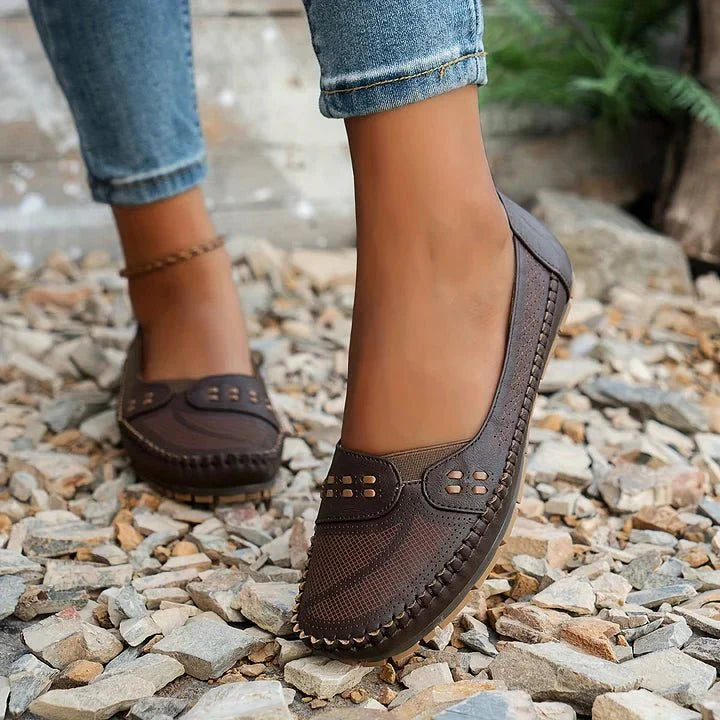 Perforated Slip On Orthopedic Flats